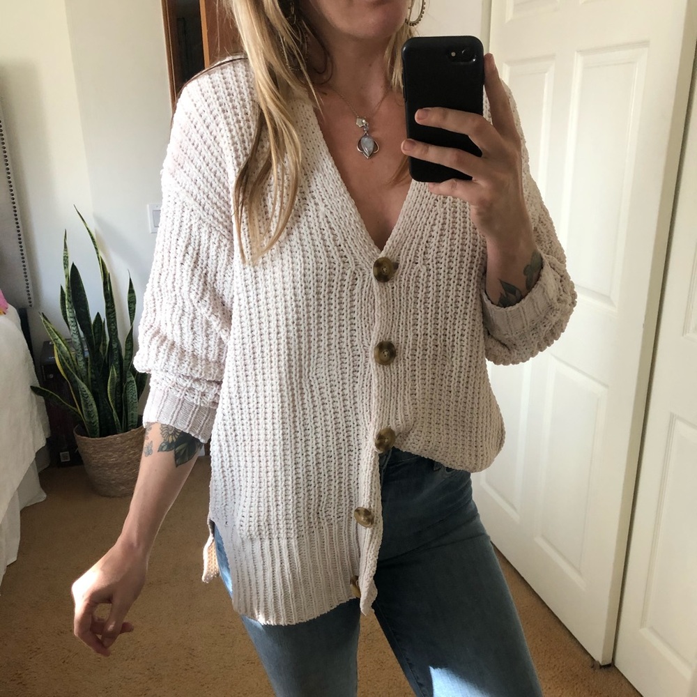 Oversized Knit Cardigan